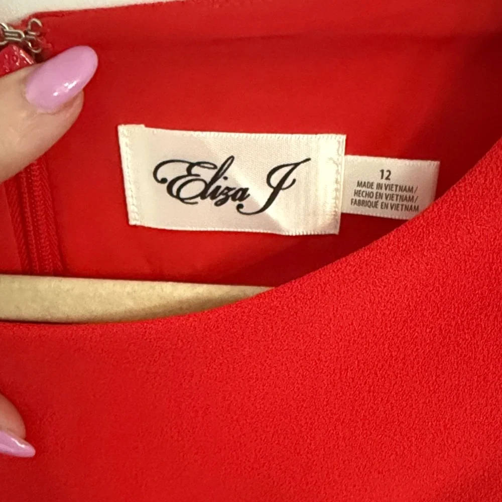 Eliza J Vibrant Red Mini Dress—NWT - Picture 3 of 7